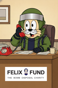 Felix on the telephone